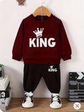 2 Pcs Girl's Polyester Printed Tracksuit