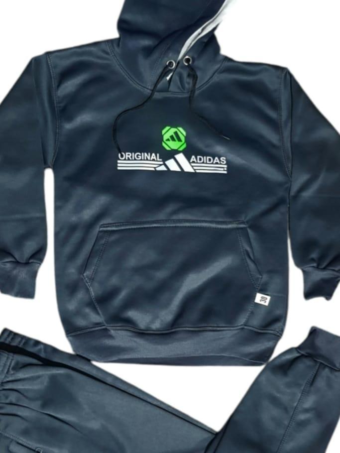 Stylish Boy's Grey Tracksuit Set - 2 Pcs (Shirt & Trouser), Perfect for Ages 5-14 Years