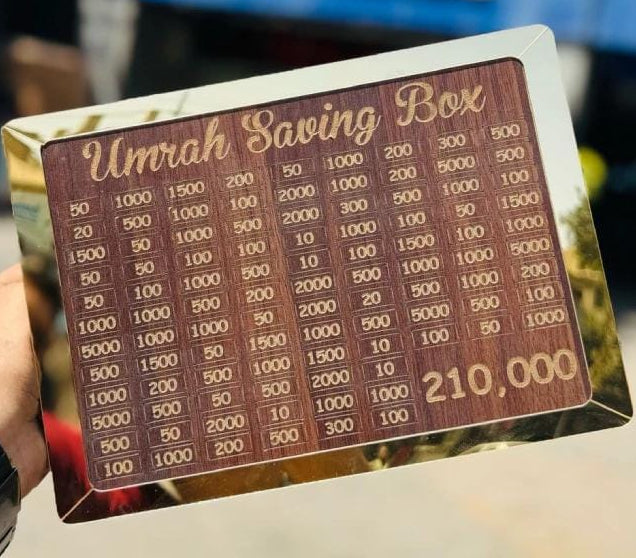 Umrah Saving Box - Box For Umrah Saving